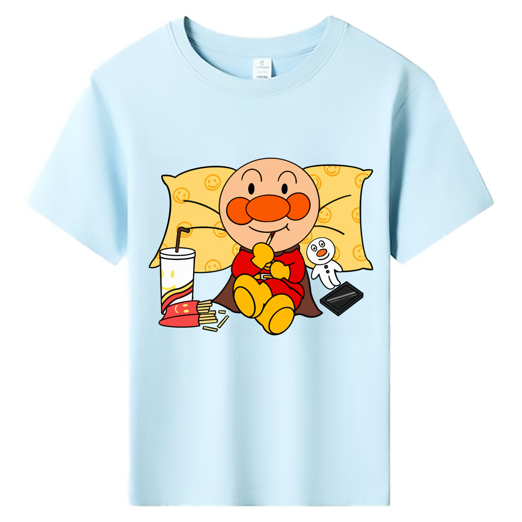 （画像用） アンパンマン Anpanman 綿100％キッズTシャツ（フロントプリント）